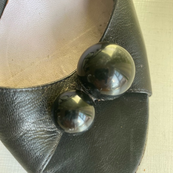 Adorable & Sexy Vintage Marc Jacob’s Black Slingback Heels 👠 with Balls on Toes - Picture 3 of 16